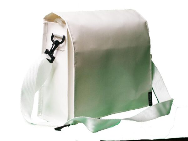 Portable Bike Bag with shoulder strap - White